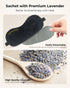 Aroma Season Heated Eye Mask - Warm Eye Compress for Dry Eyes with Graphene Heating Element and Lavender Pack