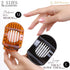 RC ROCHE ORNAMENT 6 Pcs Women's Square Strong Grip Claw Clamp Clips, Large Clear Brown and Black