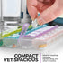 Large Pill Organizer with Weekly and Daily 4-Times-A-Day Compartments, BPA-Free, Portable Pill Boxes Case