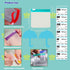 NCGDPZY 98 3x3 Inch 7 (21 Reusable Travel Pill Organizer with Labels - Leakproof Silicone Seal & Transparent Zippered