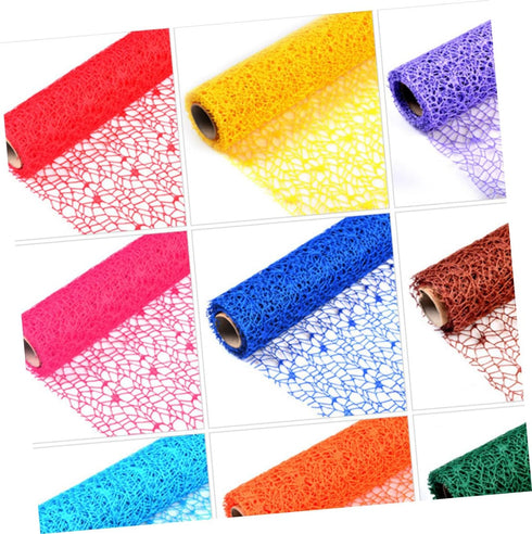 Roll Tulle Craft Ribbon, Wide Whimsy Ribbon for DIY Craft, Spider Web Decoration, Handmade Mesh Flower Ribbon