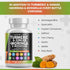 Turmeric Curcumin 30000mg, Ginger 3000mg, Moringa 50000mg, Joint Support Supplement for Women and Men, 120 Caps