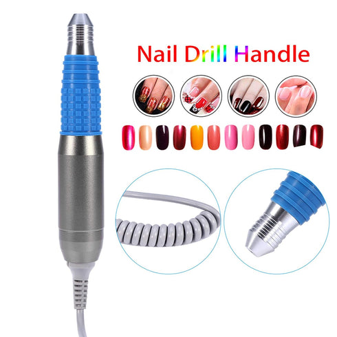 Nail Drill Handpiece, Professional Electric File Replacement Handle for Manicure Machine Nail Drill Tools