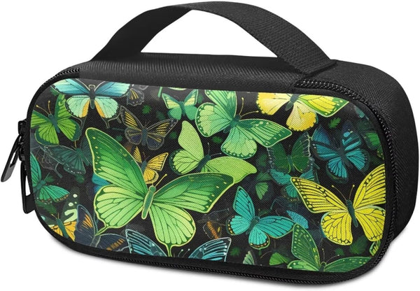 Butterfly Diabetic Supplies Travel Case for Testing Kit, Glucose Meter Storage for Insulin Pens, Test Strips, Medication
