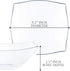PLASTICPRO Disposable 64 Ounce Square Serving Bowls, Large Plastic Crystal Clear Snack or Salad Bowl, Pack of 4