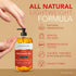Natural Nourishing Massage Oil with Roller Ball, Therapeutic Citrus & Coconut Oils for Dry Skin, 8.8 oz