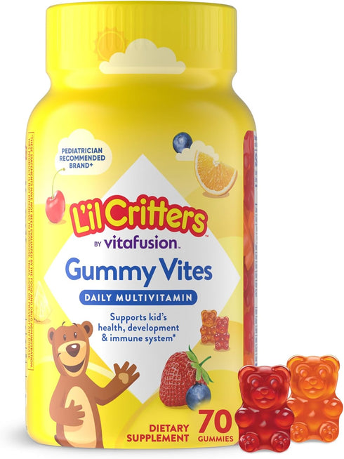 Lil Critters Gummy Vites Daily Gummy Multivitamin for Kids, Vitamin C, D3