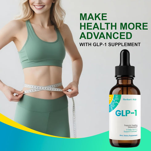 Huritan's Vride GLP-1 GLP-1 GLP1 2 Pack Drops for Women & Men - Premium Supplement with Berberine, Cinnamon, Green Tea