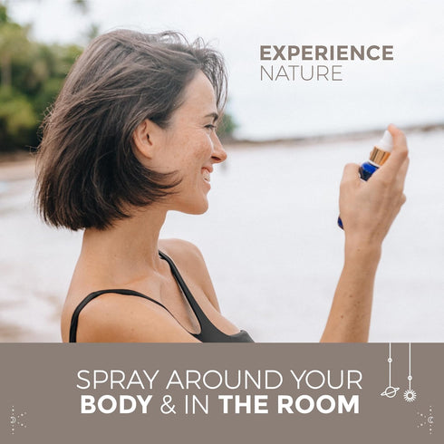 Let Go Aura Crystal Spray, Organic Cinnamon Aroma Essential Oil Aromatherapy Room Freshener for Bedding