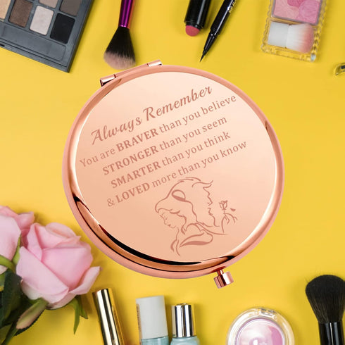 KEYCHIN Beauty Fairy Movie Pocket Mirror - Compact Mirror for Women, Gifts for Girls, Always Remember You are Stronger