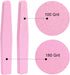 Nail Buffers 20 Pack - 100/180 Grit Nail Buffer Block Sponge for Acrylic/Natural Nails, Pink