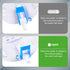 Easy-Tap Leg Bag Urinary Drainage Bag, 1000ml, Anti-Reflux Valve, Cloth Straps, Easy Flip Drain, Pack of 3