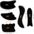 Maxdot 5 Pieces Gua Sha Massage Tools Set - Scraping Massage Tools for Face Back Neck Therapy