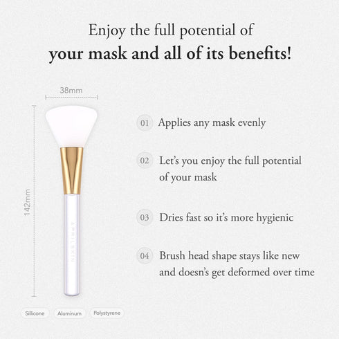 Aprilskin Jelly Brush | Mask Application Tool for Even Coverage | Skincare Enhancer | Durable Silicone | Easy to Clean | Face Mask Applicator | All Skin Types | Kbeauty Accessory | 1 Piece