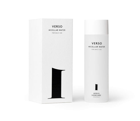 Verso Skin Care Micellar Water Face Cleanser, Calming Gentle Cleanser for Youthful Skin