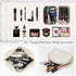 KTMOUW 3 Pcs Waterproof Makeup Bag Set, Portable Travel Organizer for Women, Weave Toiletry Bag, Beige