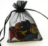 Wudygirl 100pcs Black Transparent Drawstring Organza Bags 5 x 7 Inch for Jewelry, Lipstick, Favors