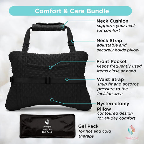 Pack Zomaple Recovery Hysterectomy Pillow with Gel & Waist Support Post Abdominal Surgery Must Haves Ideal