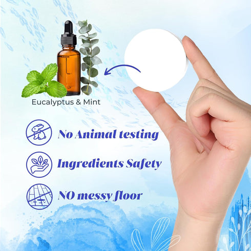 Shower Steamers, 8 Pack Menthol & Eucalyptus Shower Bombs Tablets with Natural Essential Oils for Nasal Relief, Self Care, Shower Bombs Birthday Gift for Women and Men
