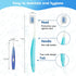 3-Pack Orthodontic Dental Care Kit, Soft Bristle Toothbrushes, Braces-Friendly Brush Flosser