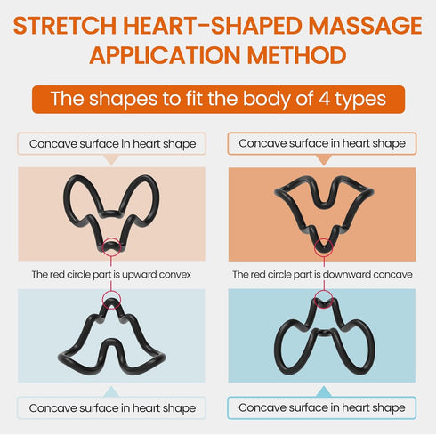 Trigger Point Massager & Psoas Release Tool, Firm Deep Tissue Massage Tool for Shoulder Blade Knots, Trapezius, Upper