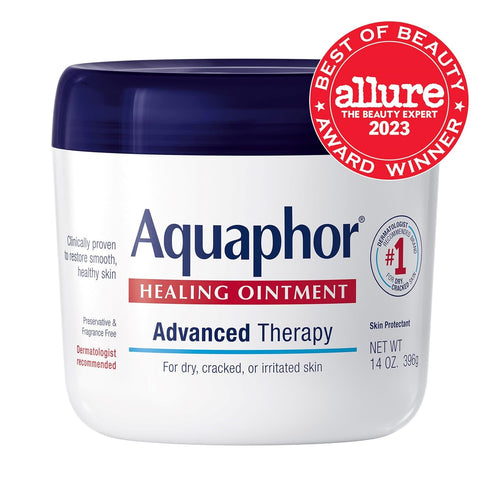 Aquaphor Healing Ointment, Advanced Therapy Skin Protectant, 14 Oz Jar