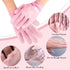 Sibba Silicone Moisturizing Gloves - 2 Pairs Spa Gel Hydrating Gloves for Women's Hand Care, Aloe Lotion Anti-Slip