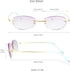 LifeArt Blue Light Blocking Glasses, Anti Blue Rays Computer Reading Glasses for Women (+1.00 Magnification)
