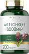 Carlyle Artichoke Extract Capsules 8000mg - 200 Count, Non-GMO, Gluten Free Supplement