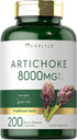 Carlyle Artichoke Extract Capsules 8000mg - 200 Count, Non-GMO, Gluten Free Supplement