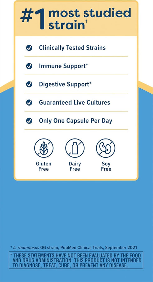 Renew Life Extra Care Probiotic Capsules, Daily Supplement Supports Immune, Digestive and Respiratory Health, L.