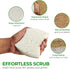 Biodegradable Natural Kitchen Sponge - Pack of 12 Compostable Cellulose and Coconut Walnut Scrubber Sponges