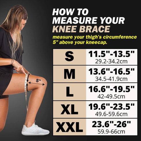 POWERLIX Leg Sleeve - Best Knee Brace for Leg Pain for Men & Women Knee Support for Running, Basketball, Volleyball