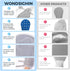 Medical Restraint Mittens with Ties, 2Pcs Restraint Gloves for Patients or Elderly, Anti Scratch Dementia Mitts, Grey