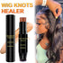 Wig Lace Dyeing Stick, Portable Natural Knots Healer with Brush, Hair Color Stick for Lace Wigs, Dark Brown (04)