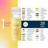 SAGA Organic Energy Shots, Nootropics & Mushrooms - CoQ10 & Ashwagandha, 2oz Peach Mango Shots (6-Pack)