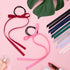 PAGOW 10 Pieces Long Silk Ribbon Hair Bands, Colourful Hair Scarf with Bow, Satin Hair Scrunchies for Women, Kids, Girls