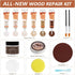 Natural Oak Wood Furniture Repair Kit - 6 Colors Wood Filler with Wood Putty, Polish Wax for Tables, Doors, Floors,