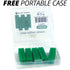 IXO Square-Shaped Aligner Seater Chewies for Invisalign Trays, 5-Pack with Mint Scented Storage Case