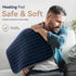 Blue Elf Heating Pad for Back/Neck/Shoulder Pain Relief, XXL Electric Heating Pads with 6 Heat Settings, 20"x24"