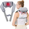 Mgfdget 4D Wireless Deep Tissue Kneading Neck Massager with Heating Function, Shiatsu and