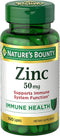 Nature's Bounty Zinc Caplets, 50 mg, 100 Count, Supports Immune System Function