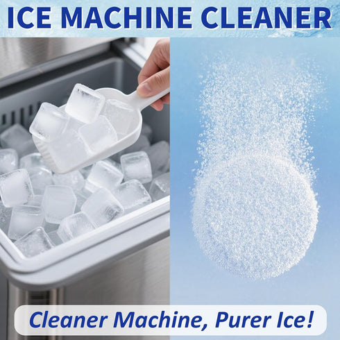STREALE countertop, commercial Ice Maker Cleaner and Descaler - Ice maker cleaning tablets mini size, compatible