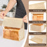 Ocmoiy 100Pcs (8.7x4.3x11 Inch) Large Paper Bread Bags, Resealable Sourdough Bread Bags, Clear Front Tin Tie Tab Lock