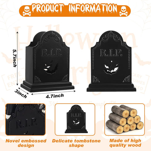 Gueevin Tombstone Gothic Makeup Brush Holder, Black, Unisex by Gueevin