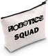 Robotics Squad Cosmetic Bag Gift for Robots Lover, Robot Gear Toy Makeup Bag