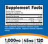 Nutricost Vitamin C with Zinc Supplement Capsules, 120 Servings - 1000mg Vitamin C, 45mg Zinc, Non-GMO, Gluten Free
