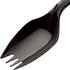 BPA-Free Black Disposable Sporks 100 Pk. Eco-Friendly, Recyclable 2-in-1 Utensils for Large Meals, School Lunch,