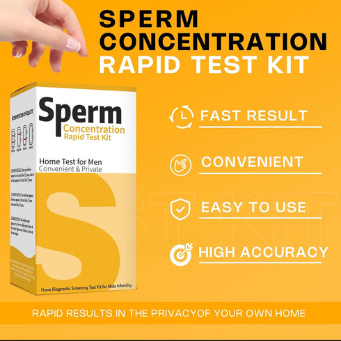 LRCKINSO 98% Count Male Fertility Home Test Kit for Men-Trak Plus Male Fertility Testing System- Easy to Read Results