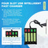Fytoo 8PCS 1.2V 700mAh Ni-Cd AAA Battery with USB Charger for Wireless Microphone, Electric Toys, RC Mouse, Calculator,